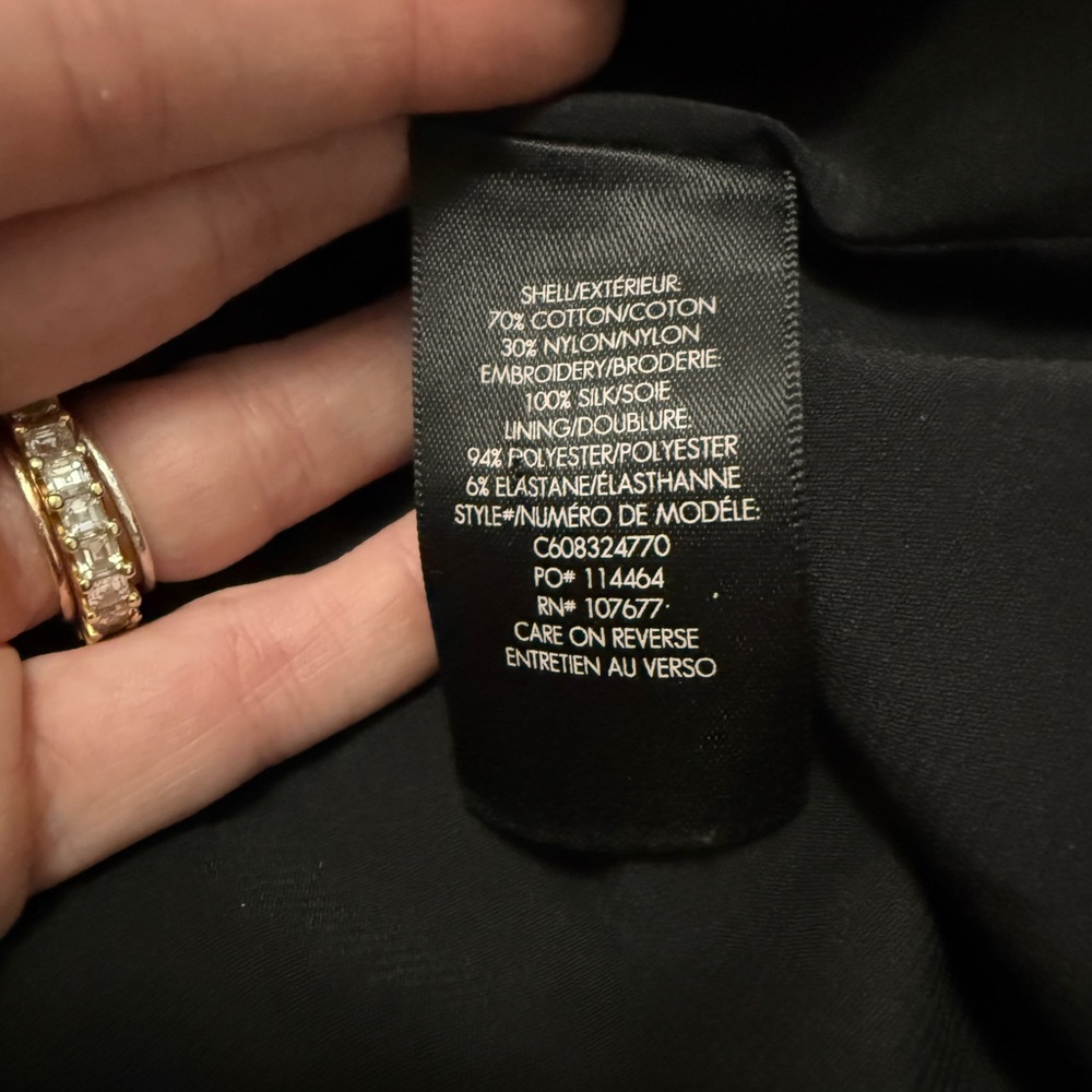 Alice and Olivia Keira Midi Skirt with Embroidery size 10 Beautiful Condition - Picture 10 of 12